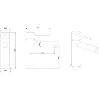 Смеситель для раковины ALLEN BRAU Glotity 5.51001-00 хром 00280697