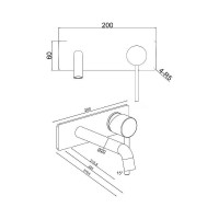 Смеситель для раковины ALLEN BRAU Glotity 5.51004-31 черный матовый 00280704