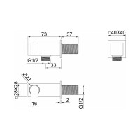 Шланговое подключение для душа ALLEN BRAU Infinity 5.21017-31 00265501
