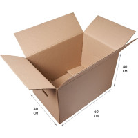 Картонная коробка PACK INNOVATION 60x40x40 см, с ручками, объем 96 л, 5 шт IP0GK000R00604040-5