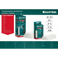 Кристально прозрачные клеевые стержни KRAFTOOL Crystal 40 шт, 11x250 мм 06846-40