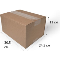 Картонная коробка PACK INNOVATION Гофрокороб 30.5x24.5x11 см, объем 8.5 л, 50 шт IP0GK302511-50