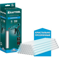 Кристально прозрачные клеевые стержни KRAFTOOL Crystal 40 шт, 11x250 мм 06846-40