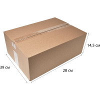 Картонная коробка PACK INNOVATION Гофрокороб 39x28x14.5 см, объем 16 л, 20 шт IP0GK3928145-20
