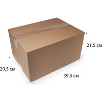 Картонная коробка PACK INNOVATION Гофрокороб 39.5x29.5x21.5 см, объем 25 л, 10 шт IP0GK392922-10