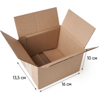 Картонная коробка PACK INNOVATION Гофрокороб 16x13,5x10 см, объем 2.2 л, 100 шт IP0GK001613.510-100
