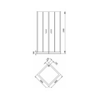 Душевой уголок Aquanet NAA1142 Alfa Cube 1000x1000x2000 00185041