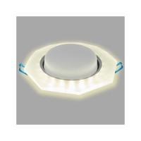 Встраиваемый светильник General Lighting Systems с подсветкой GX53, 123х45мм, граненый матовый, IP20 GCL-GX53-H38-BL-7 661154