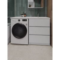 Напольная тумба с правой раковиной под стиральную машину ORANGE OPTIMA OP-70TUW+RAR