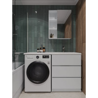 Напольная тумба с правой раковиной под стиральную машину ORANGE OPTIMA OP-70TUW+RAR