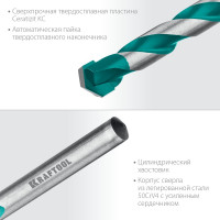 Сверло по керамограниту KRAFTOOL Keramo 10x120 мм 29175-120-10