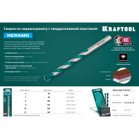 Набор сверл по керамограниту KRAFTOOL Keramo 5 шт, 4-5-6-8-10 мм 29175-H5