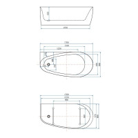 Акриловая ванна ALLEN BRAU Priority 170x80 белый глянец 2.31002.20 00259590
