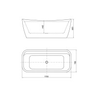 Акриловая ванна ALLEN BRAU Infinity 170x78 белый глянец 2.21002.20 00259592