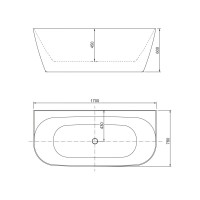 Акриловая ванна ALLEN BRAU Priority 170x78 белый матовый 2.31003.21 00259597