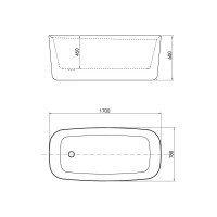 Акриловая ванна ALLEN BRAU Infinity 170x78 белый матовый 2.21003.21 00259599