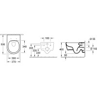 Подвесной унитаз Villeroy & Boch Avento 5656HRR1 00242313