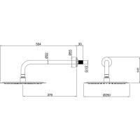 Верхний душ ALLEN BRAU Infinity 5.21019-00 00265509
