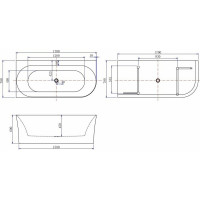 Акриловая ванна ALLEN BRAU Priority 1700x780 Matt White 139778A-MW 00287090