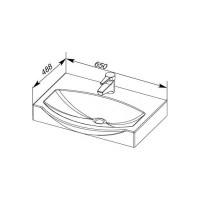 Раковина-столешница Sanovit PLAZMA 65 5065-KL 00182328