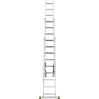 Алюминиевая трехсекционная лестница Новая Высота усиленная 3х9 ступеней 2230309
