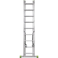 Алюминиевая трехсекционная лестница Новая Высота усиленная 3х9 ступеней 2230309