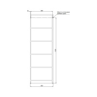 Стеллаж ALLEN BRAU Liberty 1.33006.BB 60 черный браш 00274352