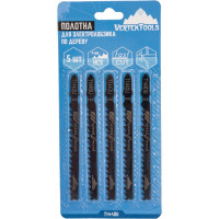 Полотно по дереву 5 шт для электролобзика vertextools T144DU