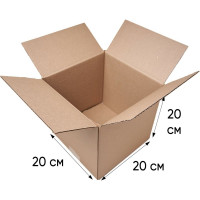 Картонная коробка PACK INNOVATION гофрокороб 20x20x20 см объем 8.0 л 50 шт IP0GK00202020.1-50