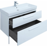 Тумба Aquanet Nova 100 белый глянец 00249922
