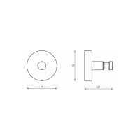 Одинарный крючок Aquanet Flash R1 00210779