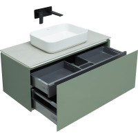 Тумба ALLEN BRAU 1.21004.CGM INFINITY 100 1+1 cement grey matt 00274243