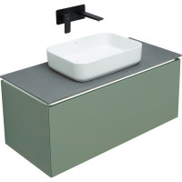 Тумба ALLEN BRAU 1.21004.CGM INFINITY 100 1+1 cement grey matt 00274243