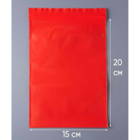 Пакет PACK INNOVATION с замком Зип лок 15x20 см 100 мкм красный металлик 500 шт IP0CBL1520100-500
