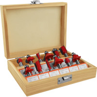 Набор твердосплавных фрез по дереву 12 шт vertextools 05-05-0512