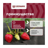 Геотекстиль 200 1.6х25 м, 40 кв.м Izoway 18670