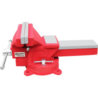 Стальные тиски FORCEKRAFT поворотные с наковальней 6"-150мм 47013 FK-6540106