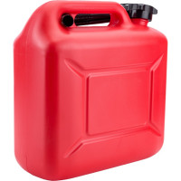 Канистра 10 л, красная для топлива в комплекте с крышкой и лейкой 3ton 55298