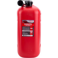 Канистра 20 л, красная для топлива в комплекте с крышкой и лейкой 3ton 55299