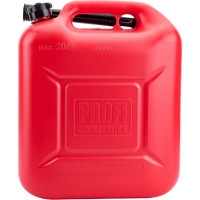 Канистра 20 л, красная для топлива в комплекте с крышкой и лейкой 3ton 55299