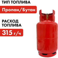 Газовый инфракрасный обогреватель QUATTRO ELEMENTI QE-4000Gi 4000 Вт с редуктором, шланг в комплекте 907-057