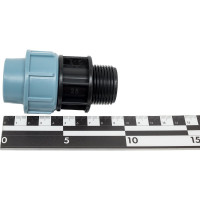 Муфта ПНД компрессионная с наружной резьбой (25 ммx1") AV Engineering AVE1062501