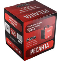 Тепловая электрическая пушка Ресанта АКЦИЯ ТЭПК-2 керамический нагревательный элемент, квадратный корпус 67/1/40