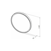 Зеркало 60 черное ALLEN BRAU INFINITY 1.21022.BL 00298476