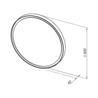 Зеркало 60 черное ALLEN BRAU INFINITY 1.21022.BL 00298476