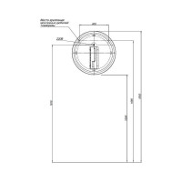 Зеркало 60 черное ALLEN BRAU INFINITY 1.21022.BL 00298476