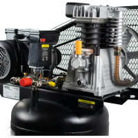 Компрессор VERTON Air AC-100/420V вертикальный бак, масляный ременной 420л/мин,100л,12бар, 2,5кВт, 230В, рапид 01.12210.13370