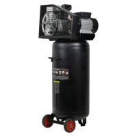 Компрессор VERTON Air AC-100/420V вертикальный бак, масляный ременной 420л/мин,100л,12бар, 2,5кВт, 230В, рапид 01.12210.13370