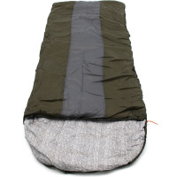 Спальный мешок с подголовником Следопыт Traveller XL, 190+35x85 см, 3-слойный, хаки PF-SB-33