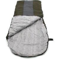 Спальный мешок с подголовником Следопыт Traveller XL, 190+35x85 см, 3-слойный, хаки PF-SB-33